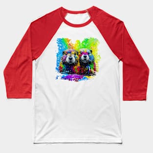 LGBT Beaver T-shirt Baseball T-Shirt